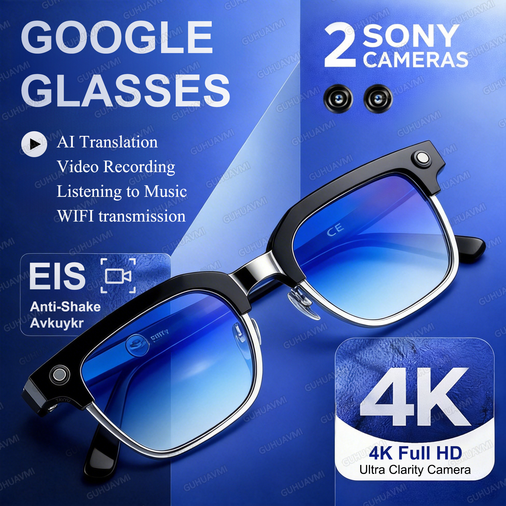 Smart Glasses Lens - 2026 World Premiere 4K HD Camera