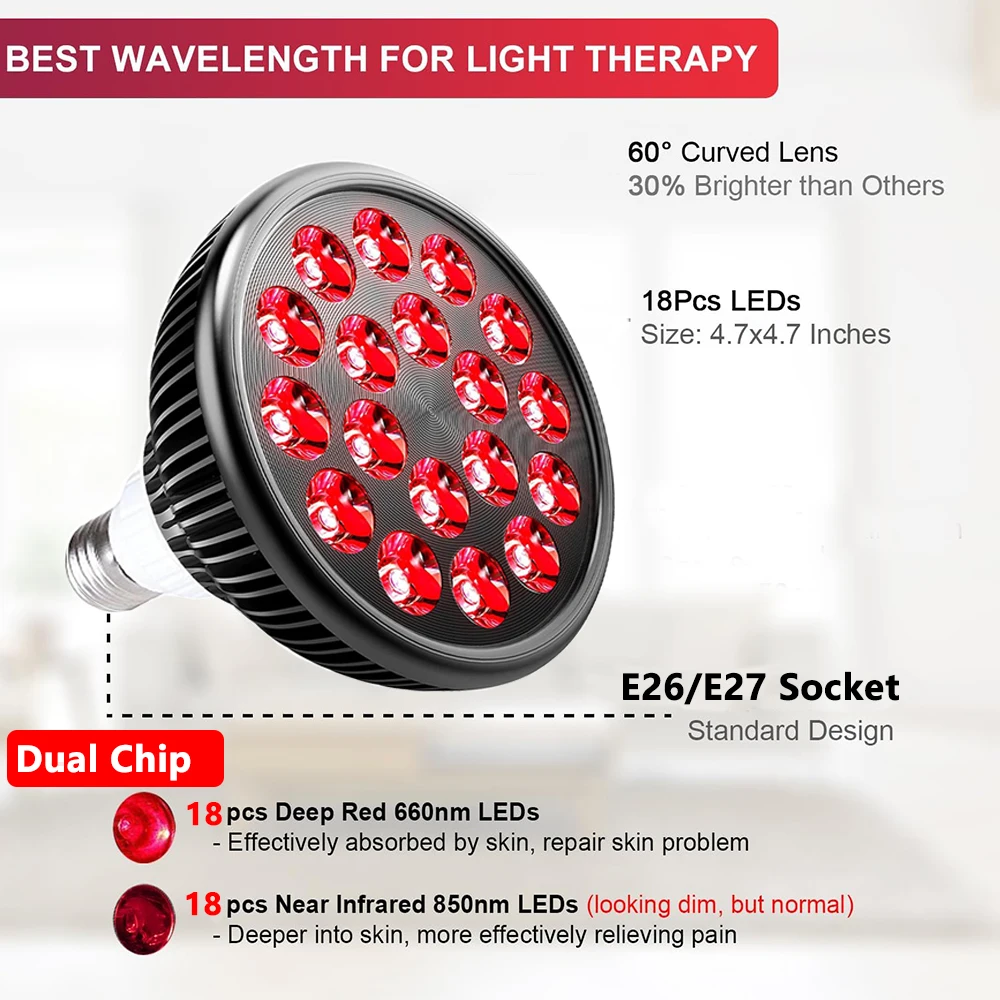 54W 660nm&850nm LED Red and In - Galvanic Skin Sensor recension och pris