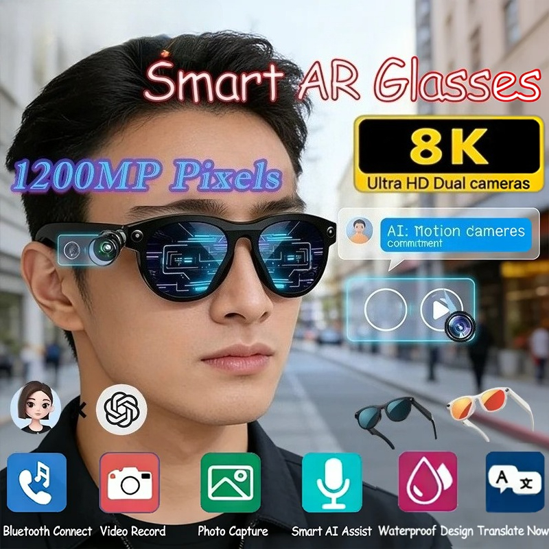 8KHD Smart AI Glasses Color Ch - Smart Glasses Lens recension och pris