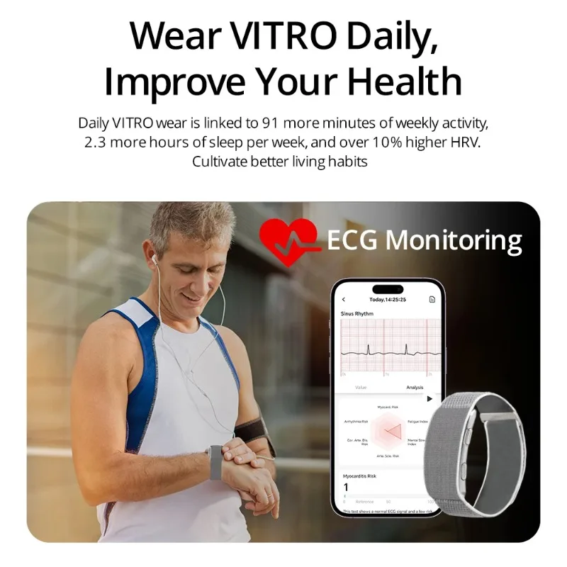 Men Smart Watch ECG Health Blo - Fall Detection Watch recension och pris