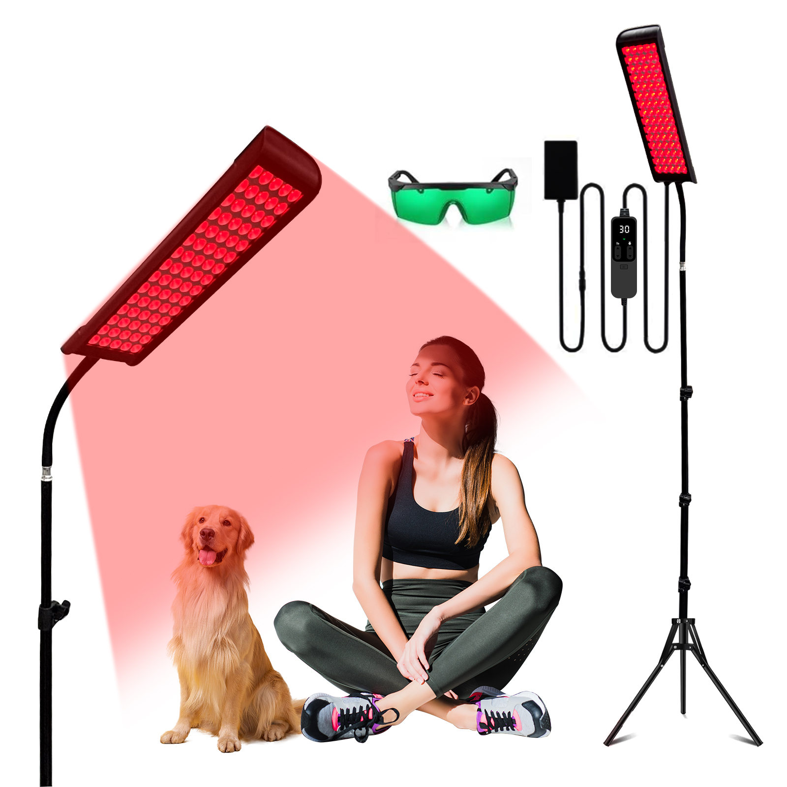 Red Light Therapy Panel Lamp L - Galvanic Skin Sensor recension och pris