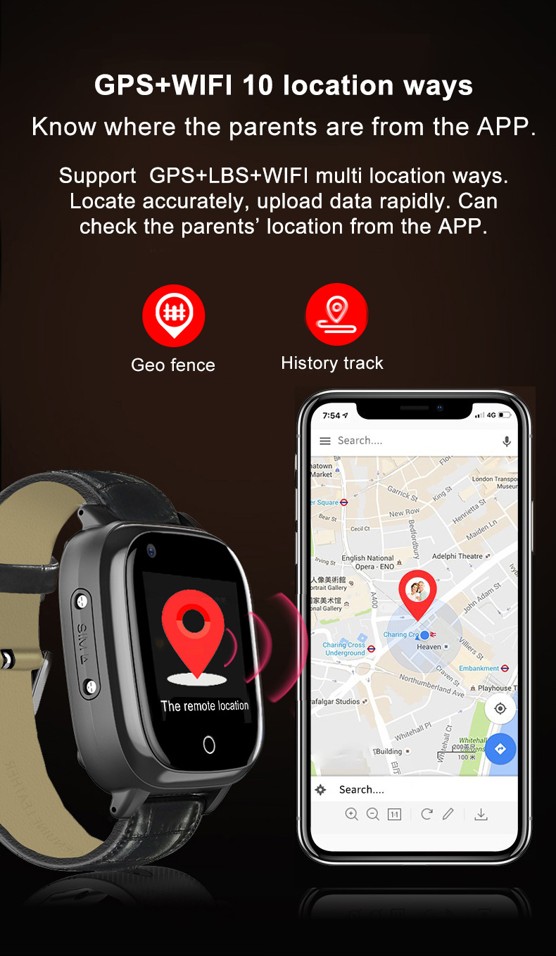 Elderly Smart Watch For Senior - Fall Detection Watch recension och pris