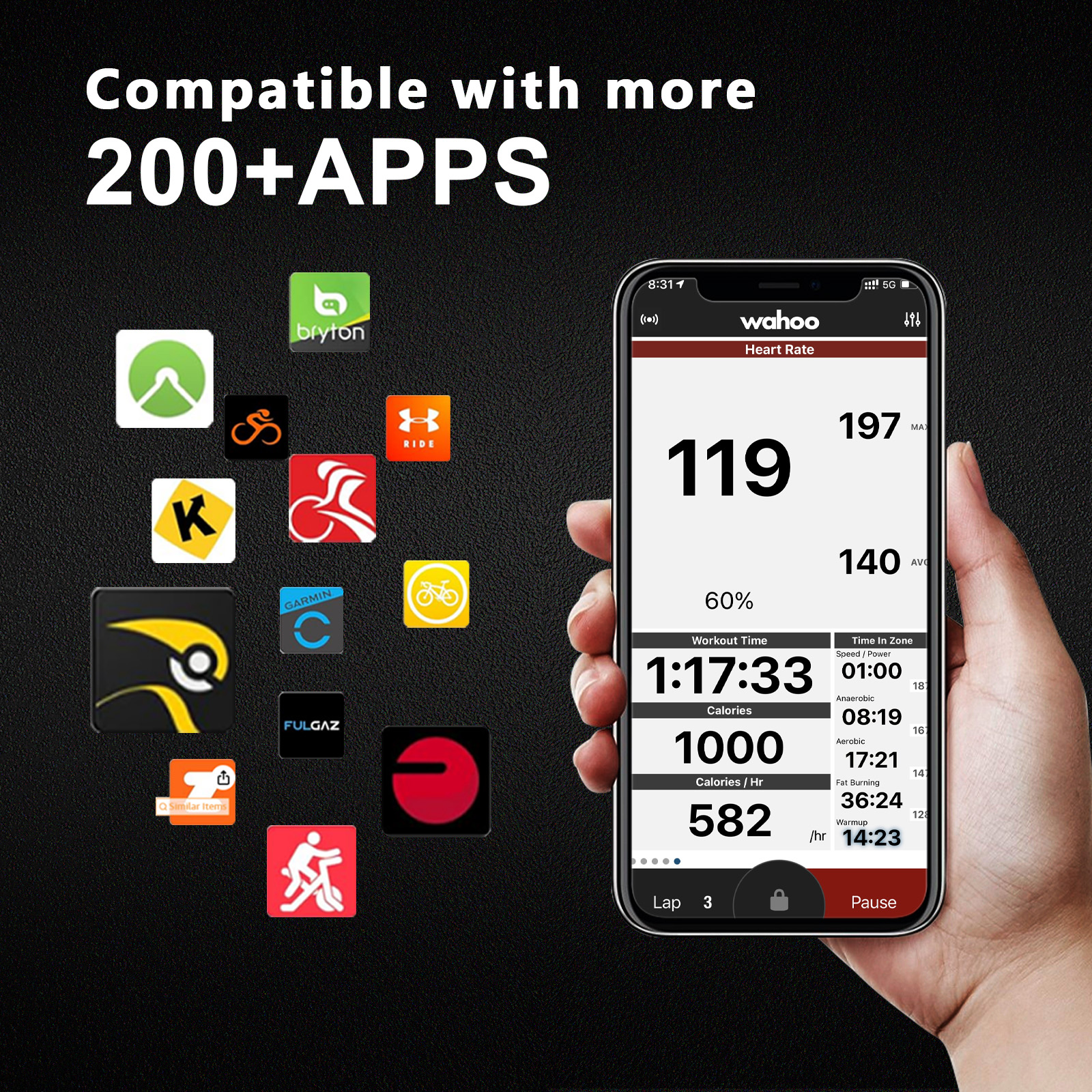 FITCENT Rechargeable 2 in 1 He - Breath Rate Monitor recension och pris