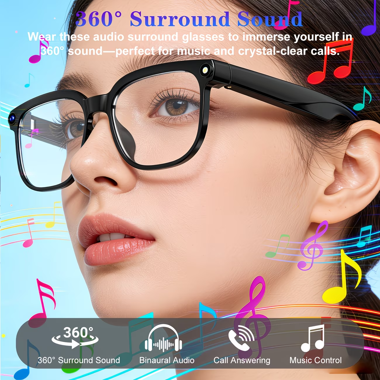 2026 HD AI Smart Glasses 32GB  - Smart Glasses Lens recension och pris