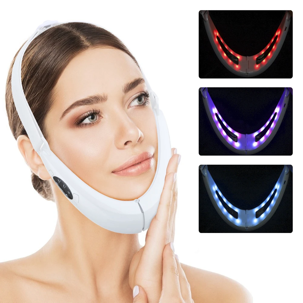 EMS V Shape Lift Belt Facial L - Galvanic Skin Sensor recension och pris